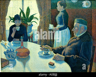 Frühstück 1886 Paul Signac 1863-1935 Frankreich Französisch Stockfoto