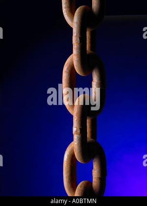 Chain-Link-Ketten-Detail Stockfoto