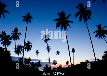 Morgendämmerung am langen Strand, pro Puduraya Inseln. Stockfoto