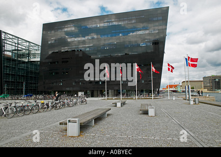 "Black Diamond" Königliche Bibliothek Erweiterung Gebäude, Kopenhagen, Dänemark Stockfoto