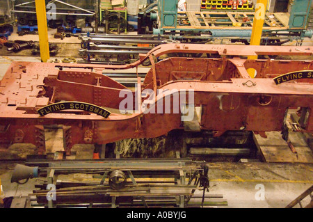 Die Flying Scotsman aufgebaut im National Railway Museum in York, England Stockfoto