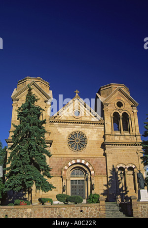 Kathedrale des Heiligen Franziskus von Assisi in Santa Fe, New Mexico, USA Stockfoto