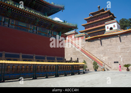 Häckselung Si (Tempel des universellen Friedens) mit Mahayana Hall in Chengde am UNESCO-Welterbe Stockfoto