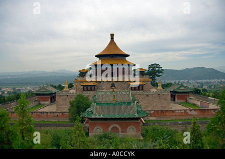 UNESCO Welterbe-Aufstellungsort von Pule Si (der Tempel der universelle Freude), einer der vorgelagerten Tempel (acht äußere Tempel) in Chengde Stockfoto