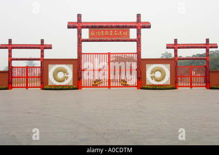 Yinxu ist die Ruine der letzten Hauptstadt Chinas Shang Stockfoto