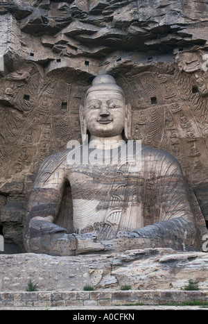 Yungang Shanxi China Höhle in den buddhistischen Yungang Grotten Stockfoto