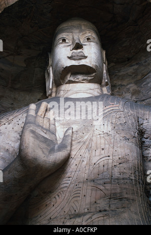 Yungang Shanxi China Höhle in den buddhistischen Yungang Grotten Stockfoto