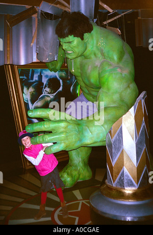 Nehmen Sie Ihr Foto mit dem HULK bei Madame Tussauds London! Stockfoto