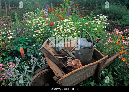 Traditionellen englischen Cottage-Garten Stockfoto