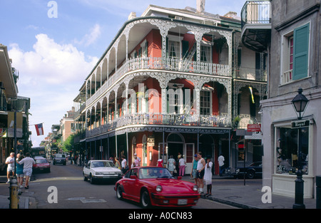 New Orleans. Das Royal Cafe Restaurant im French Quarter, Vieux Carre, an Ecke der Royal und Peter. Louisiana, USA Stockfoto