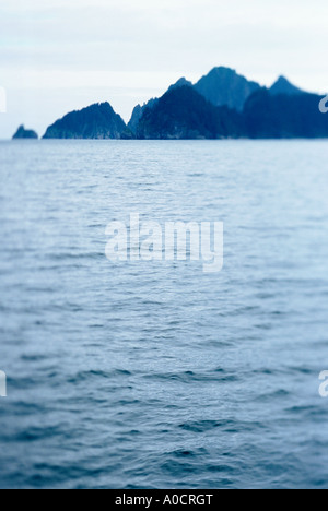 Wasser und felsigen Inseln vor der Südseite der Kenai-Halbinsel Alaska USA Stockfoto