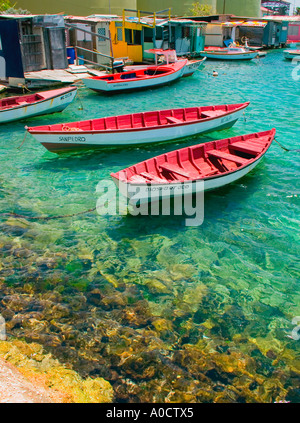 Fischer Bucht in Curacao, Niederländische Antillen Stockfoto