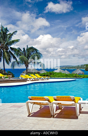 Schwimmbad auf der Insel Curacao Niederländische Antillen Stockfoto