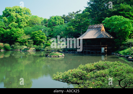 Shukkei-En Garten ein 17. Jahrhundert in Hiroshima Japan Stockfoto