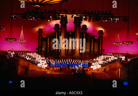 Salt Lake City Utah USA Tabernakel Mormon Tabernacle Choir Stockfoto