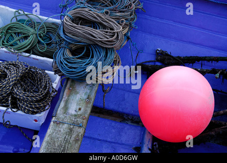 Angeln, Bootsdeck, Sheringham, Norfolk, england Stockfoto