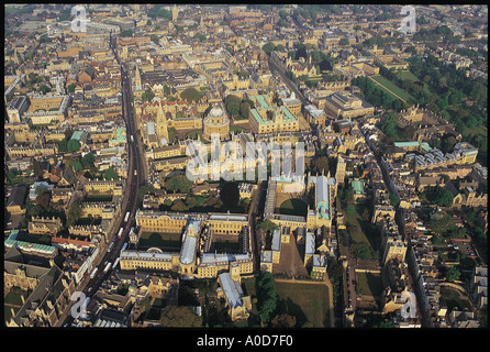 Luftaufnahme des zentralen Oxford Stockfoto