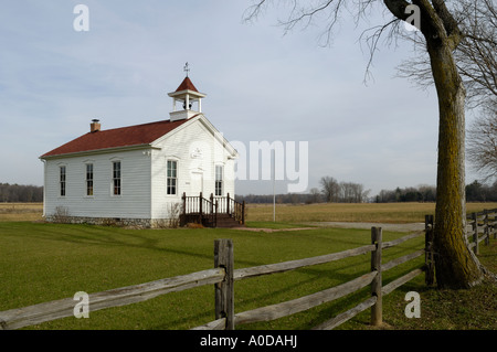 Die Hart-Einzimmer-Schule in Frankenmuth, Michigan USA Stockfoto