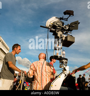 Dreharbeiten am Set eines Bollywood-Films in London UK Stockfoto