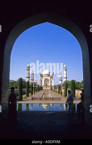 Bibi Ka Magbara Indien s Mini Taj Mahal in Aurangabad im Südwesten Indiens Stockfoto