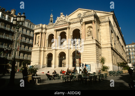 Frankreich Toulon Place Victor Hugo Theatre Municipal Stockfoto