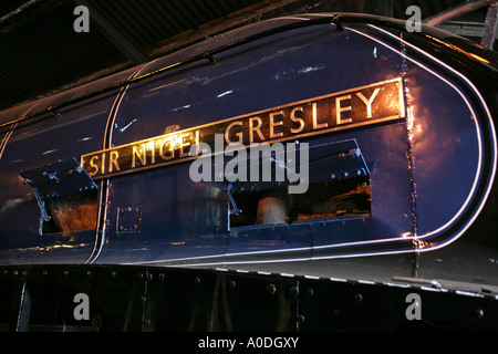 Sir Nigel Gresley Dampfzug im Railway Museum, York, UK Stockfoto