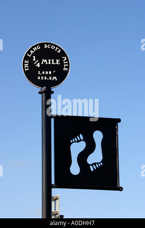 Der schottische Meile Lang Gehweg Ayr, Schottland Stockfoto