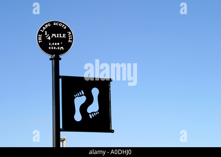 Der schottische Meile Lang Gehweg Ayr, Schottland Stockfoto