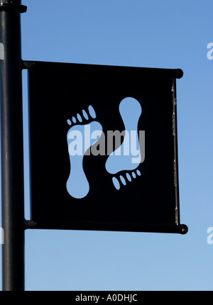 Der schottische Meile Lang Gehweg Ayr, Schottland Stockfoto