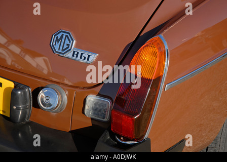 Hinten leichte Cluster von MGBGT Sportwagen Stockfoto