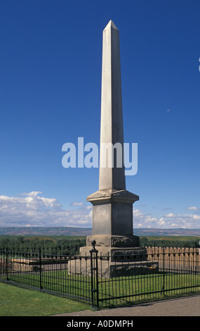 Die Whitman-Memorial-Welle an Whitman Mission National Historic Site in Walla Walla, Washington Stockfoto