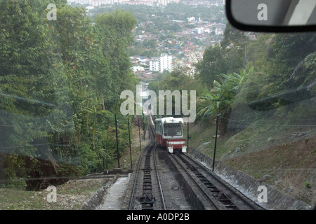Die Standseilbahn, Penang Hügel Bukit Bendera Stockfoto