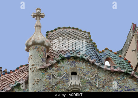 Casa Batllo von Antoni Gaudi Barcelona Katalonien Spanien Stockfoto