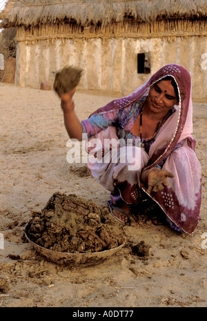 Bishnoi Lebensstil indigenen Stämmen oder indischen Rajasthan Wüste Stockfoto
