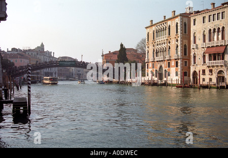 Blick auf den Canal Grande in Richtung Accademia Venedig Italien Stockfoto