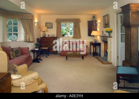 UK Property, Haus, Einrichtung, Wohnzimmer, traditionell. Stockfoto