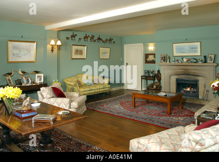 UK Property, Haus, Einrichtung, Wohnzimmer, traditionell. Stockfoto