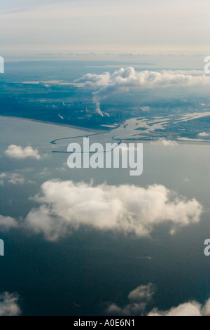 IJmuiden Eingang in den Hafen von Holland Stockfoto