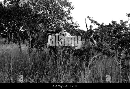 Rhodesian Truppen im Busch 1975 Stockfoto