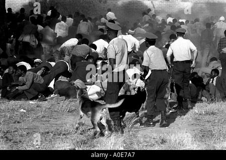 Politischer Unruhen in Rhodesien (Zimbabwe), ist 1. Juni 1975 in Salisbury Highfield Township. Stockfoto