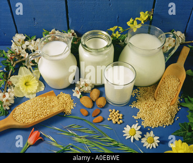 Pflanzliche Milch Stockfoto