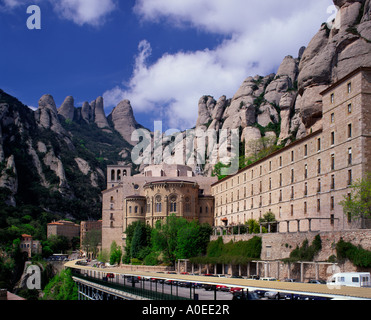 Montserrat-Kloster-Katalonien-Spanien Stockfoto