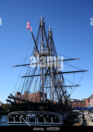 historischen Fregatte USS Verfassung Boston Massachusetts Oktober 2006 Stockfoto