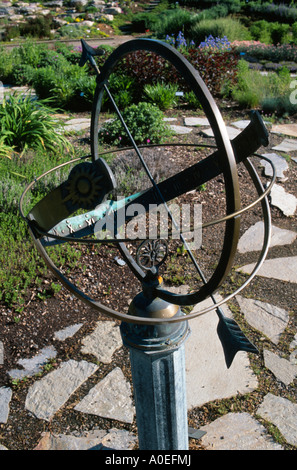 Sonnenuhr im Yampa River botanischen Park Steamboat Springs CO USA Stockfoto