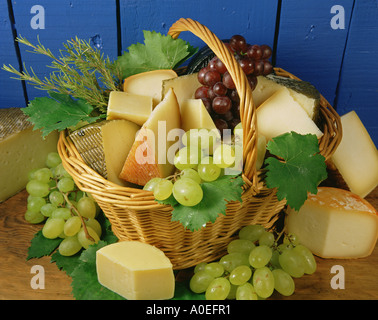 Verschiedene Käse Stockfoto
