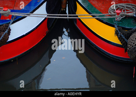 Detail der Freizeitsektor am Grand Union Canal in Rickmansworth UK Stockfoto