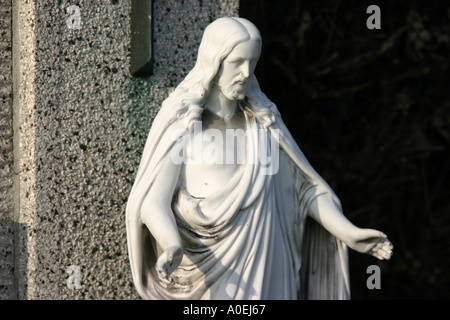 Marmorstatue von Jesus Stockfoto