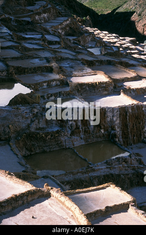 Salinen Salinas Cuzco Bereich Peru Stockfoto