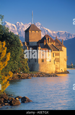 Chateau de Chillon Montreux See Genf Schweiz Stockfoto