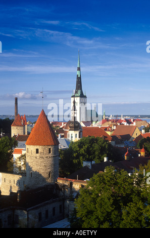 Skyline der Altstadt Tallinn Estland Stockfoto